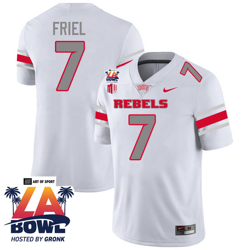 Cameron Friel LA Bowl Jersey,UNLV Rebels 2024 LA Bowl Jersey-White